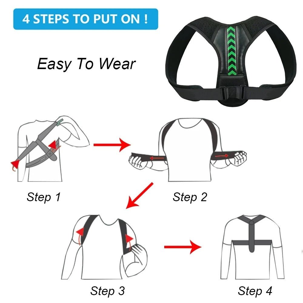 Ceinture correcteur de posture - Corps d`acier