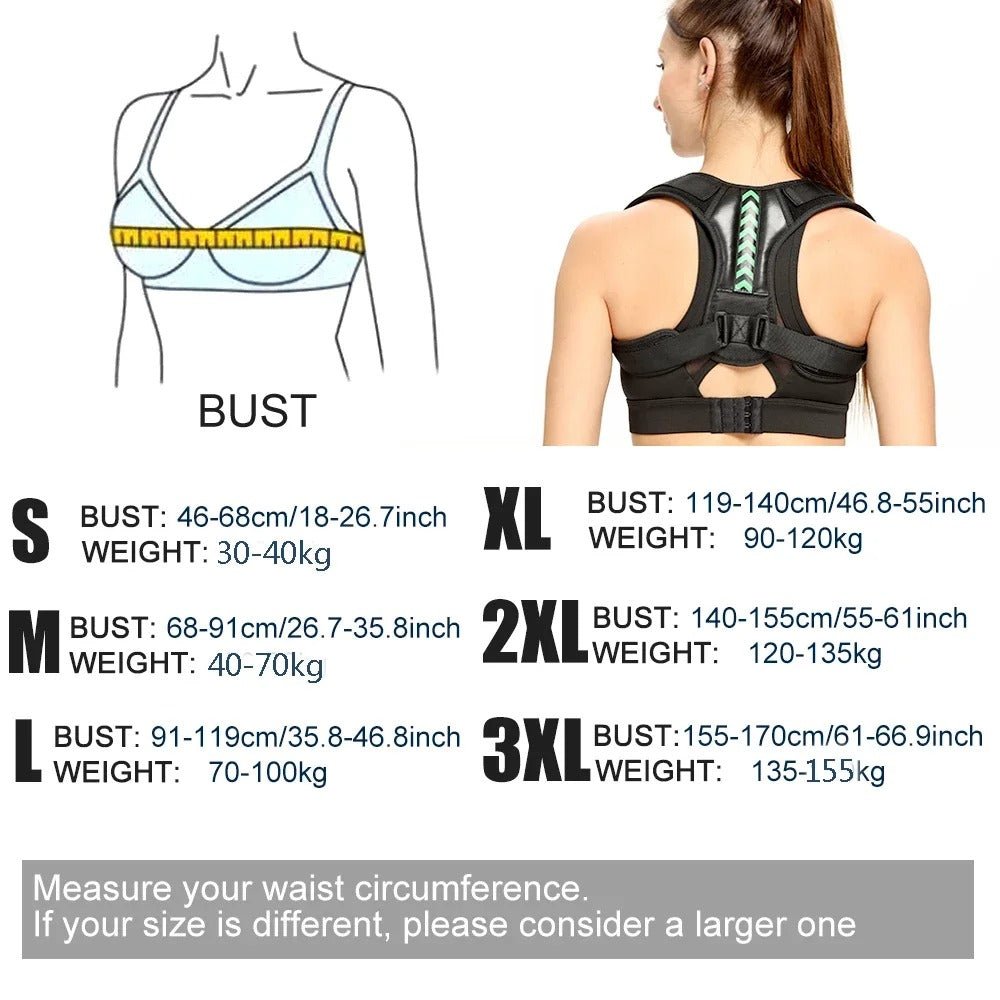 Ceinture correcteur de posture - Corps d`acier